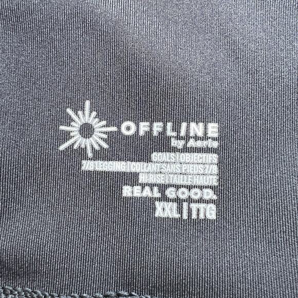 Offline By Aerie Goals 7/8 Legging High Rise Size XXL Black - Picture 4 of 6
